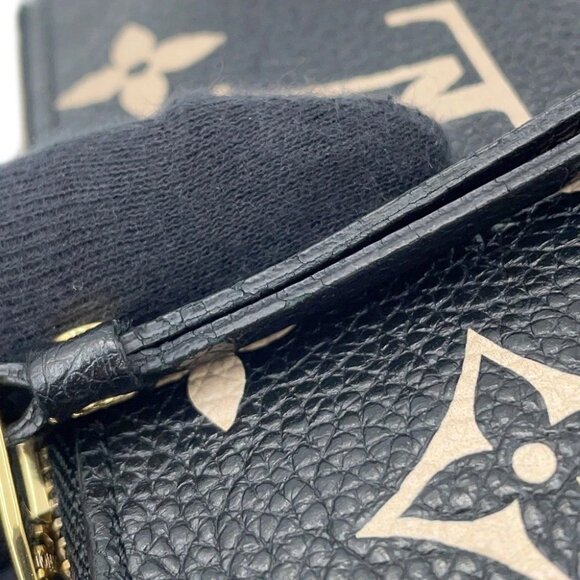 LOUIS VUITTON Card Key Case Pochette Cles Bicolor Monogram Empreinte Leather... - Picture 6 of 10